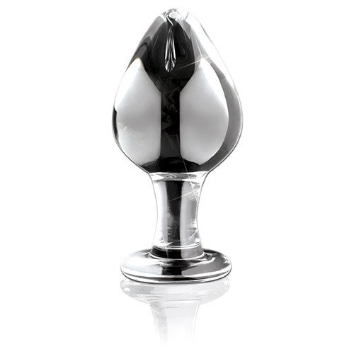 Dop Anal Sticla Icicles No 25 Transparent vedere frontala suflat manual Pipedream