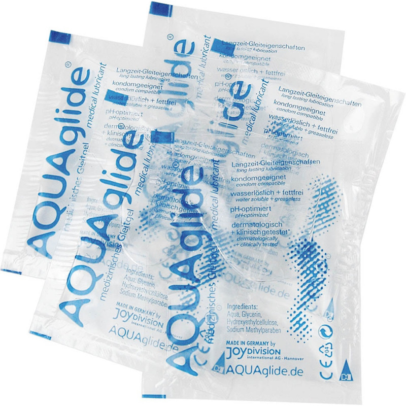 Lubrifiant Aquaglide intim 3ml plic pe baza de apa fara grasimi inodor solubil apa
