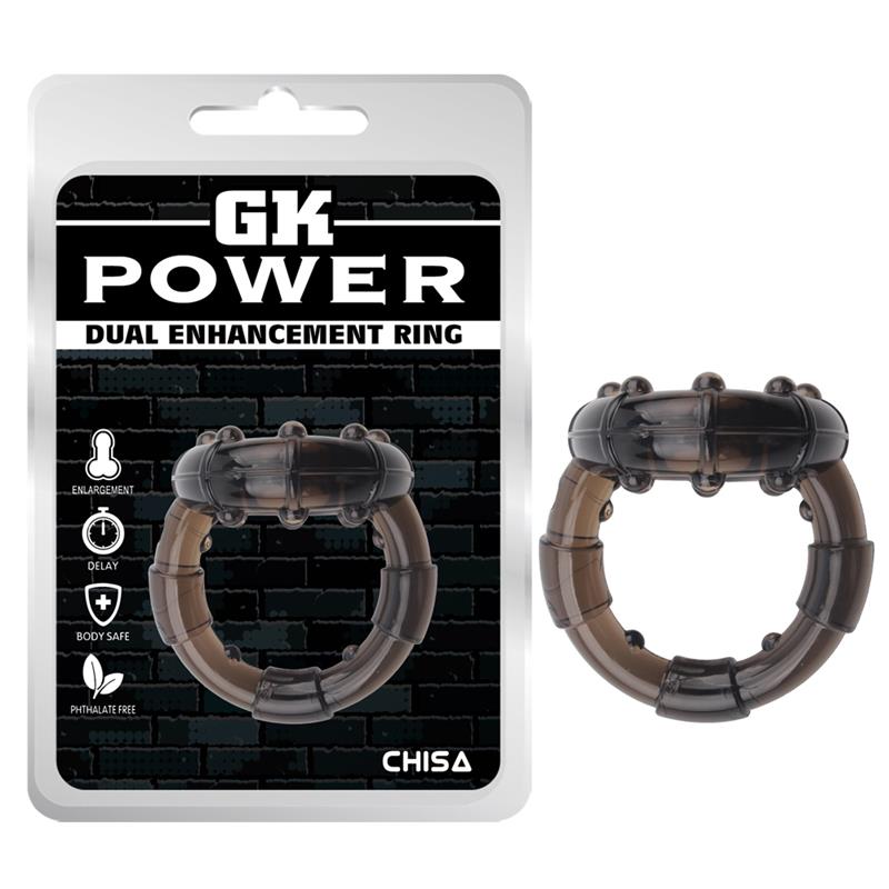 Inel penis GK Power Chisa Novelties maro TPE - vedere frontala