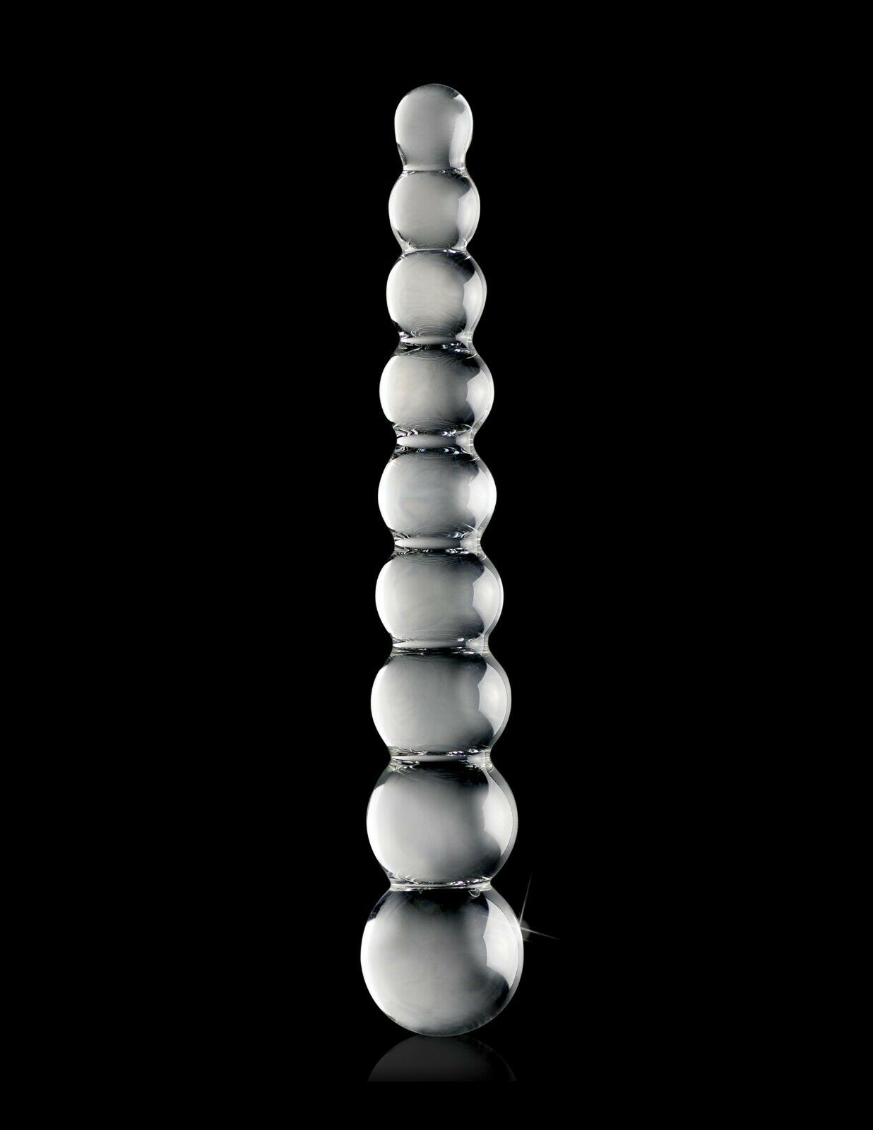 Dildo sticla Icicles No 2 - dimensiuni 20,5 cm diametru variabil
