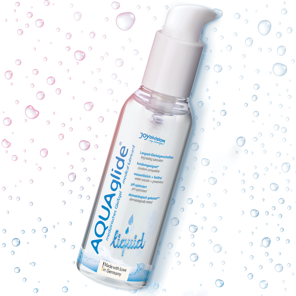 AQUAglide Liquid 250ml JoyDivision mood shot lubrifiant natural intim crystal clear pH optim fara parfum Germania