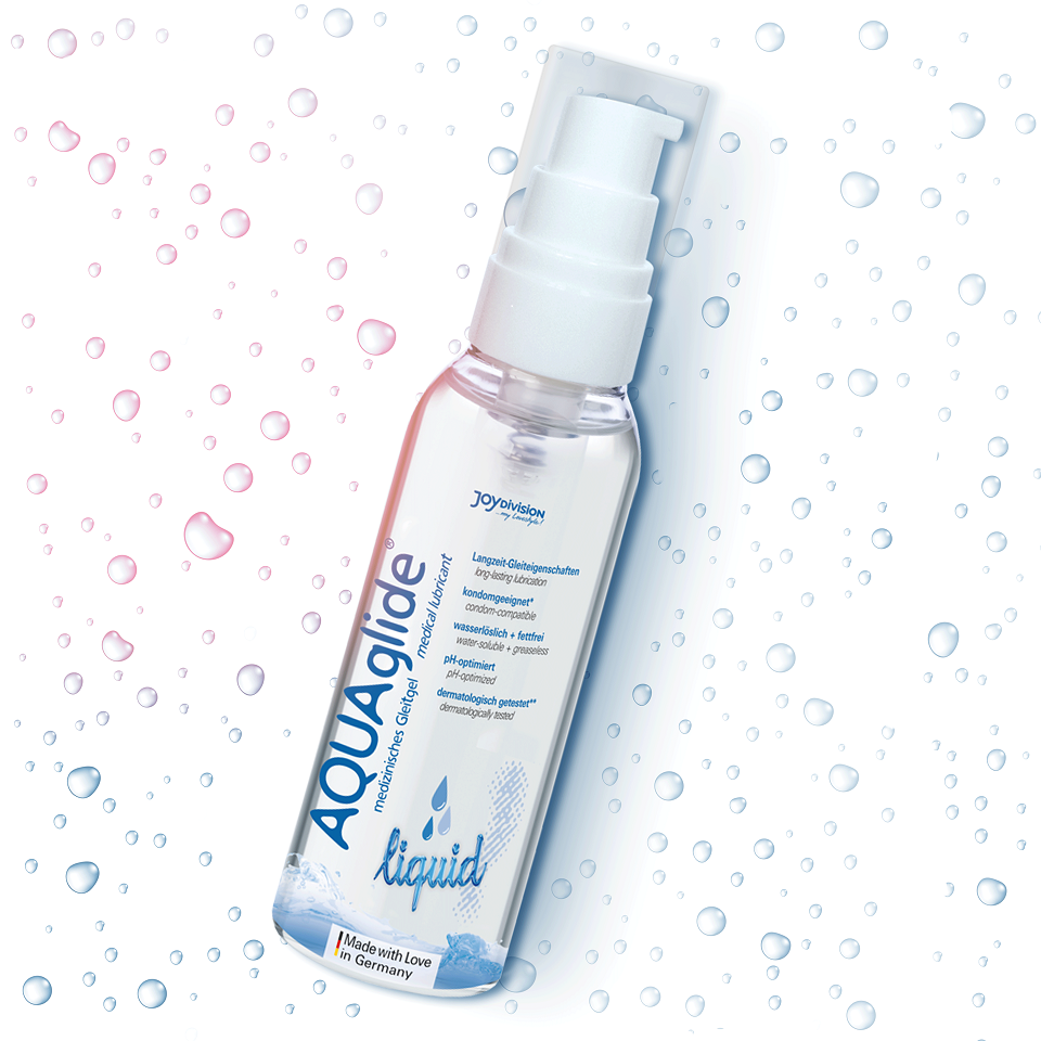 AQUAglide Liquid 50ml JoyDivision mood shot lubrifiant natural intim crystal clear pH optim fara parfum Germania