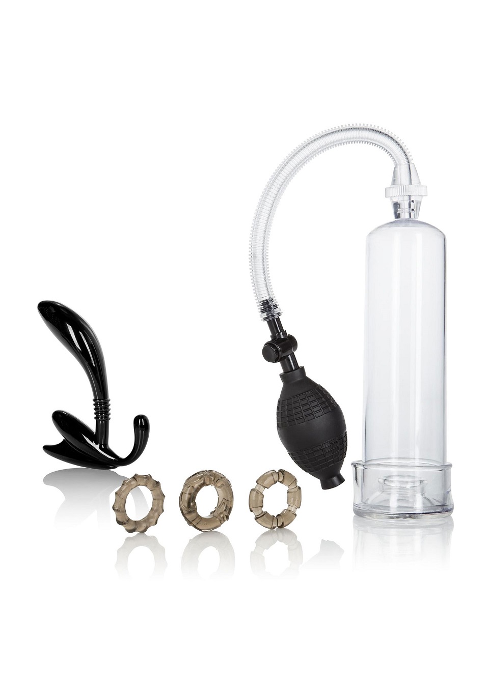 Dr. Joel Kaplan Essential Pump Kit — Set Complet: Pompa Penis + 3 Inele + Proba Prostata - imagine 1