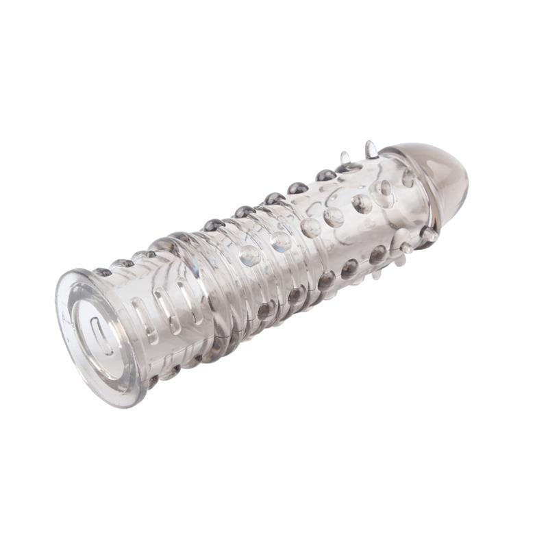 Prelungitor penis Swirls Grey Chisa Novelties - specificatii dimensiuni 16,5 cm diametru 3,7 cm