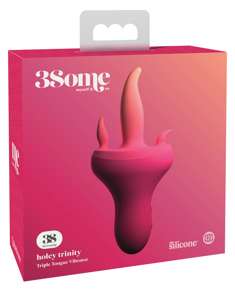 vibrator Fantasy for Her 3Some Triple Tongue roz vedere completa 3 limbi