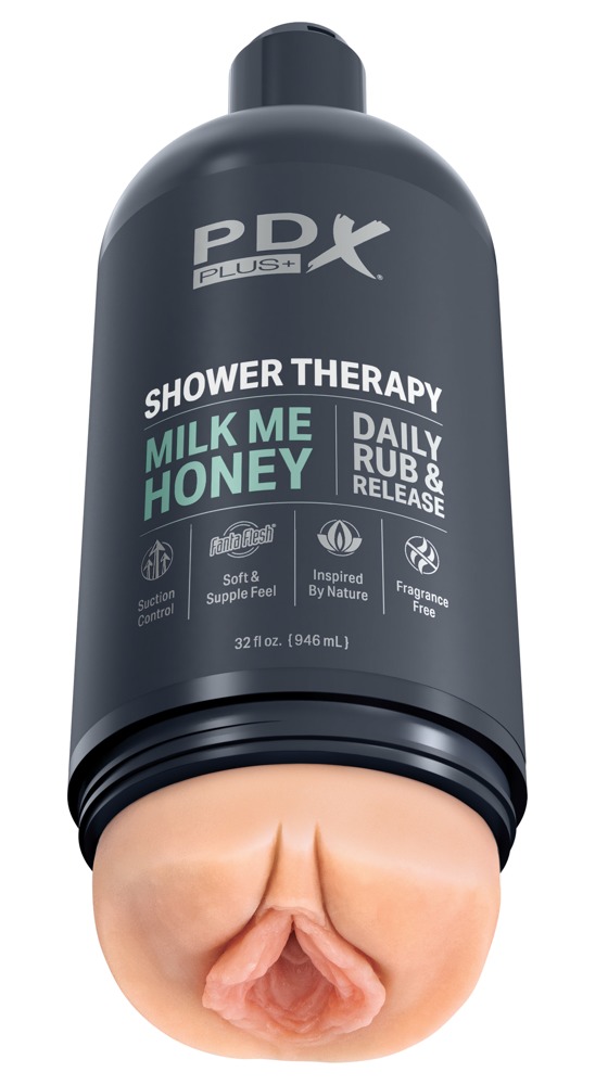 PDX Shower Therapy Milk Me Honey ventuza hands-free manson detasabil curatare