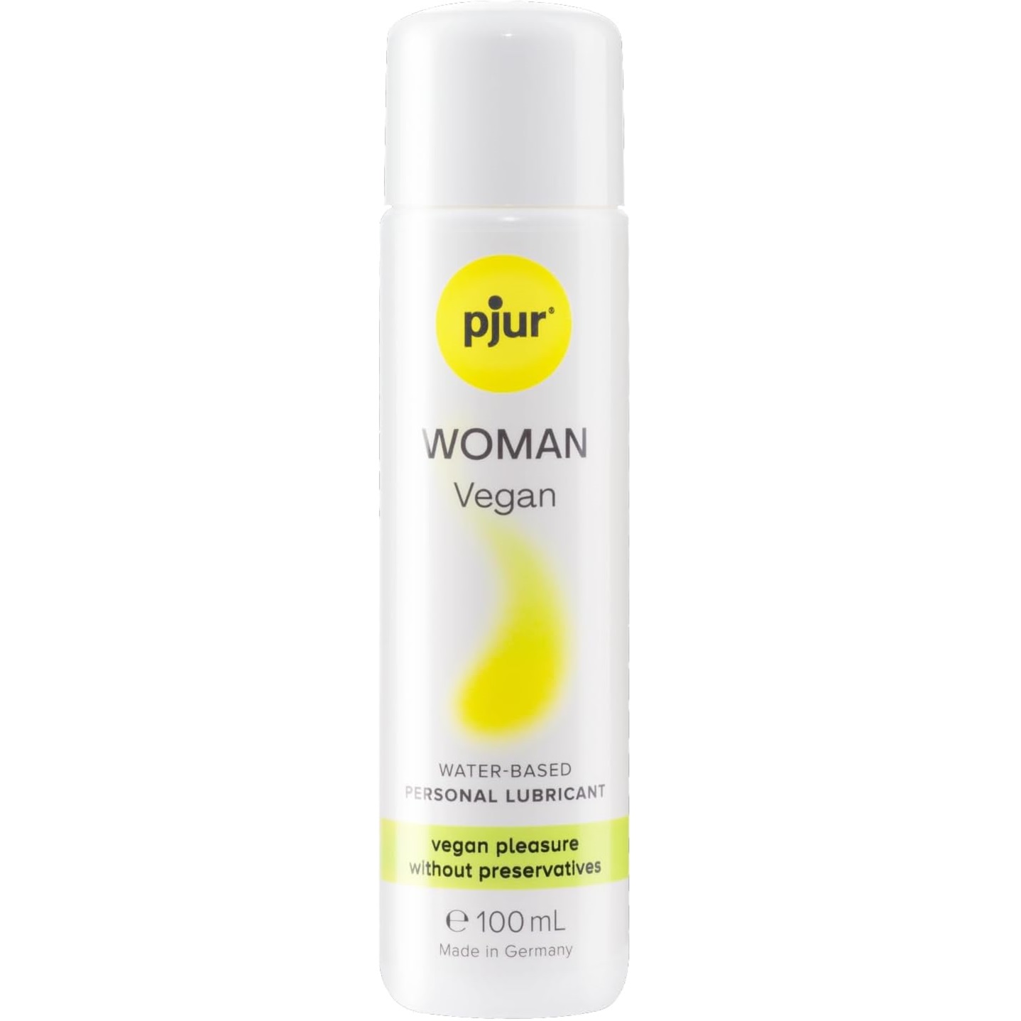 Pjur Woman Vegan 100ml lubrifiant apa femei vegan certificat fara glicerina parabeni pH echilibrat
