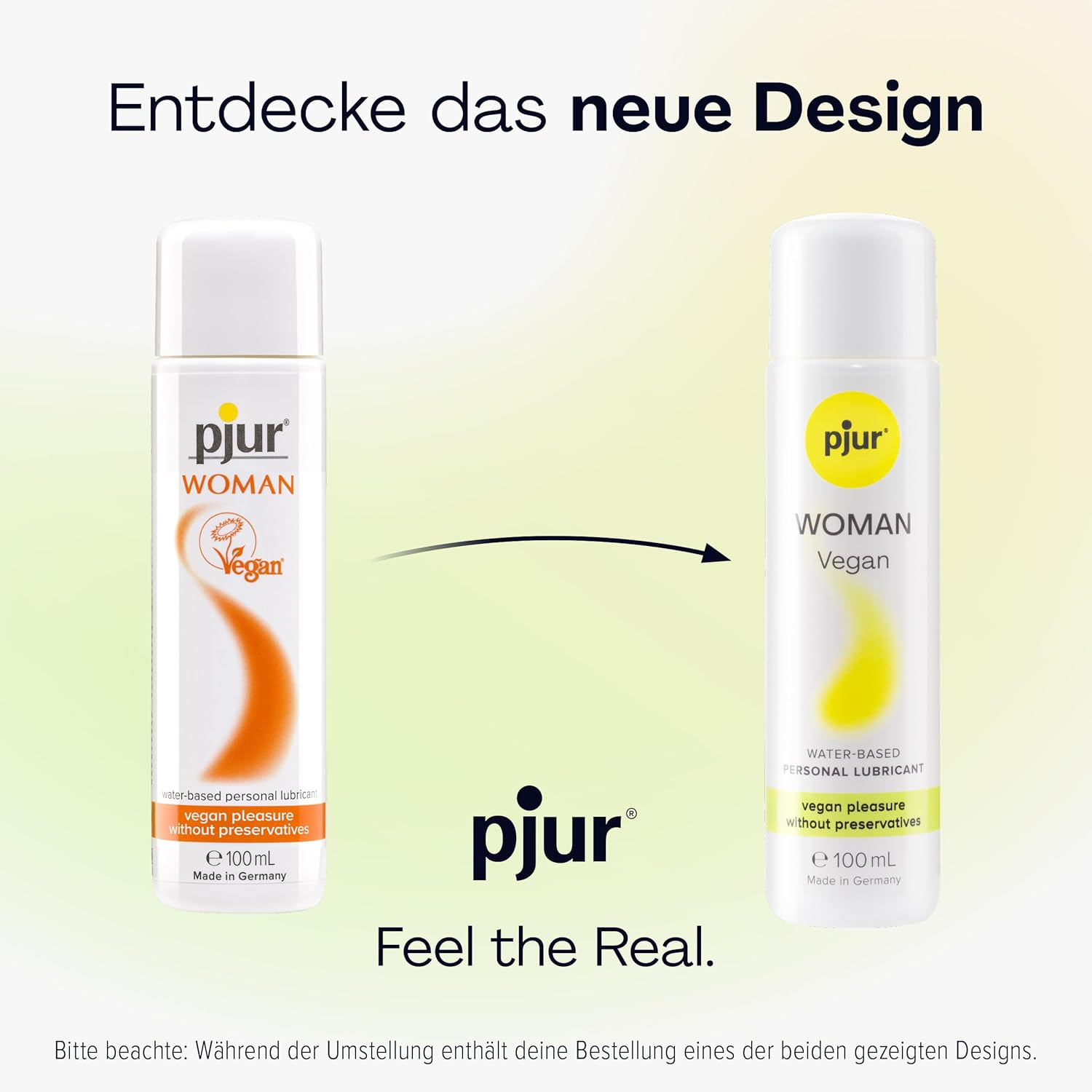 Pjur Woman Vegan 100ml certificat vegan fara animale fara glicerina pH echilibrat menopauza contraceptive
