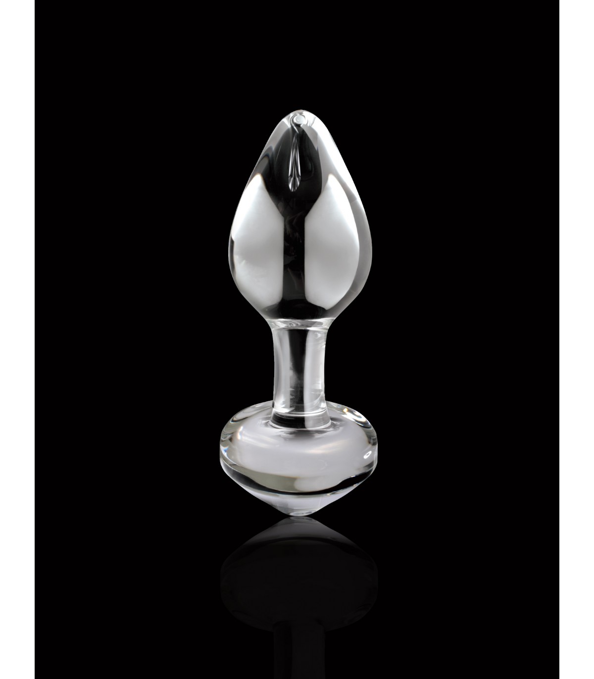 Dop Anal Sticla Icicles No 44 Transparent vedere laterala stop integrat