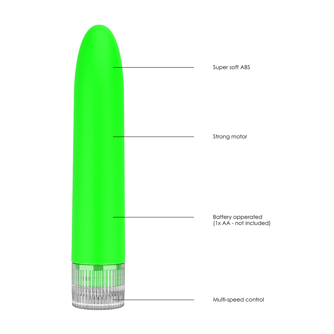 Plansa cu caracteristicile vibratorului Eleni: ABS super soft, motor puternic, baterie AA, control multi-viteza