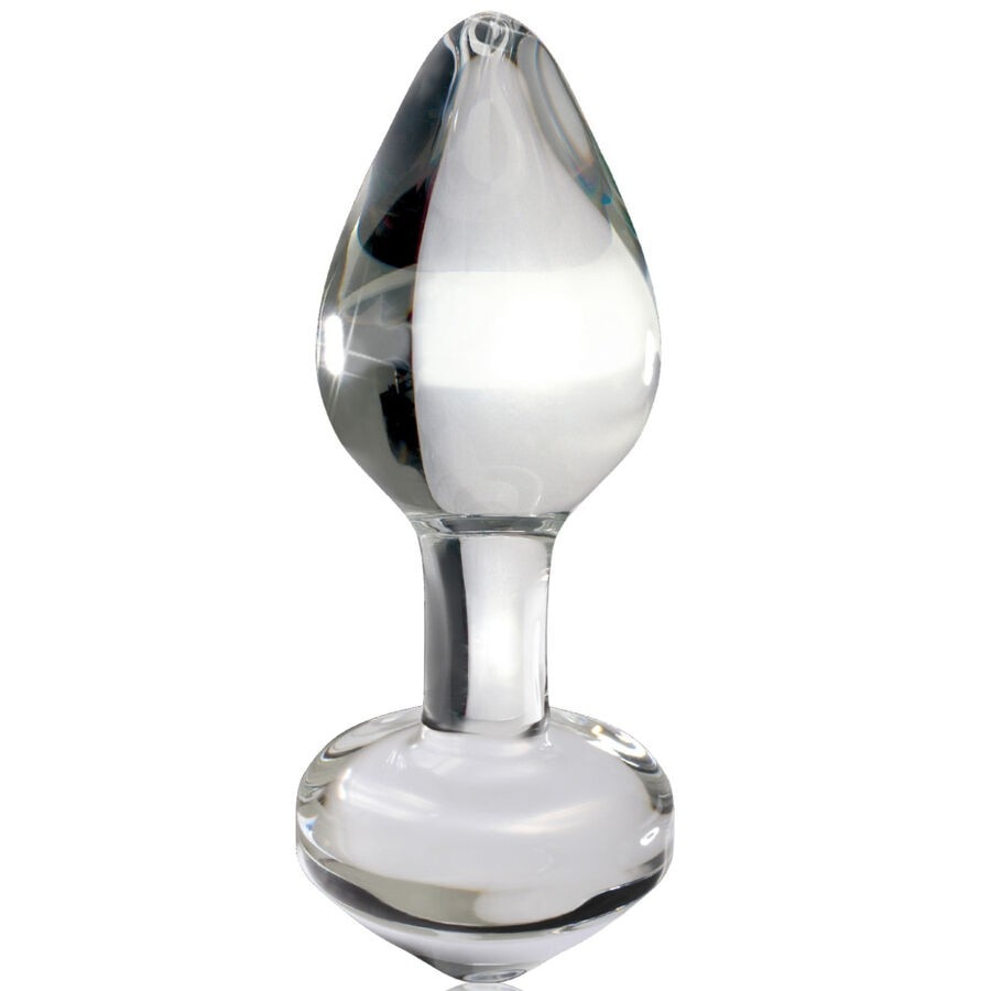 Dop Anal Sticla Icicles No 44 Transparent vedere frontala suflat manual Pipedream