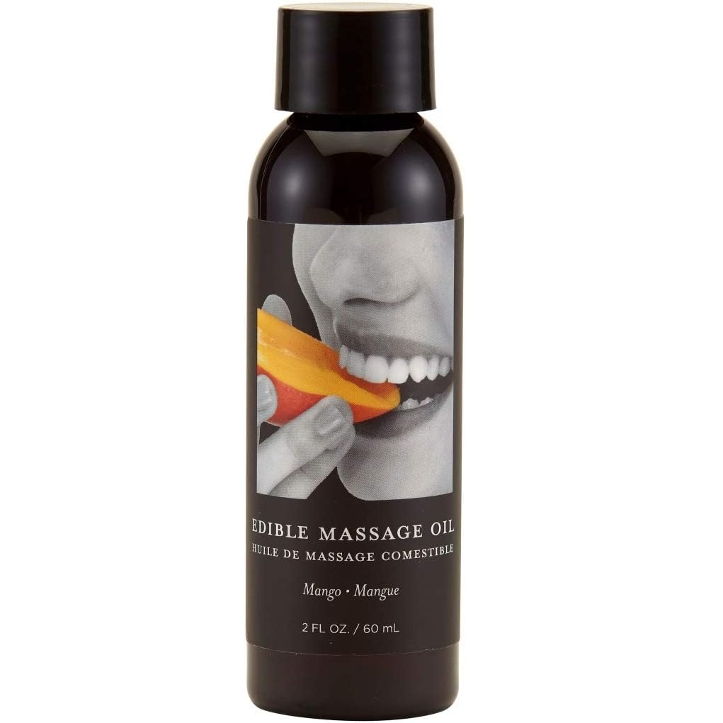 Ulei masaj comestibil Earthly Body Mango 60ml flacon hemp seed oil formula naturala vegan