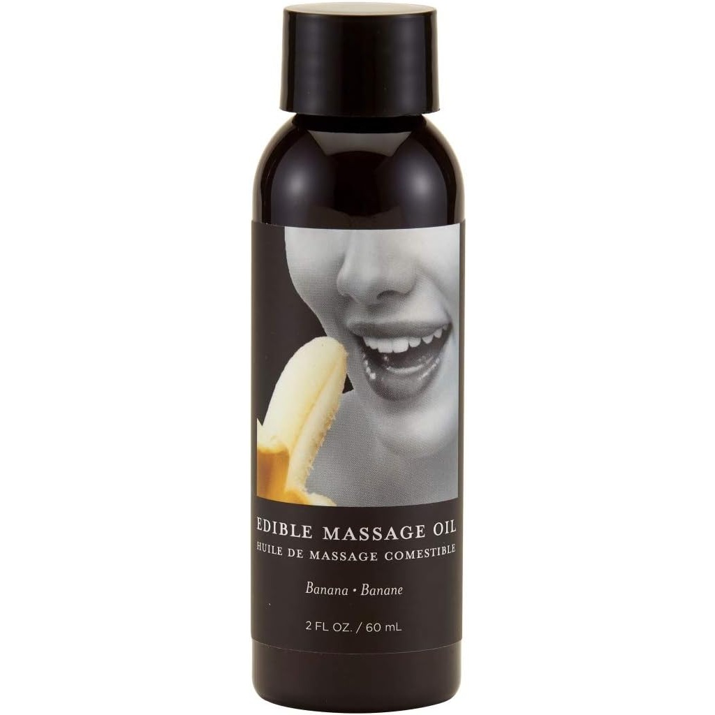 Ulei masaj comestibil Earthly Body Banana 60ml flacon hemp seed oil formula naturala vegan