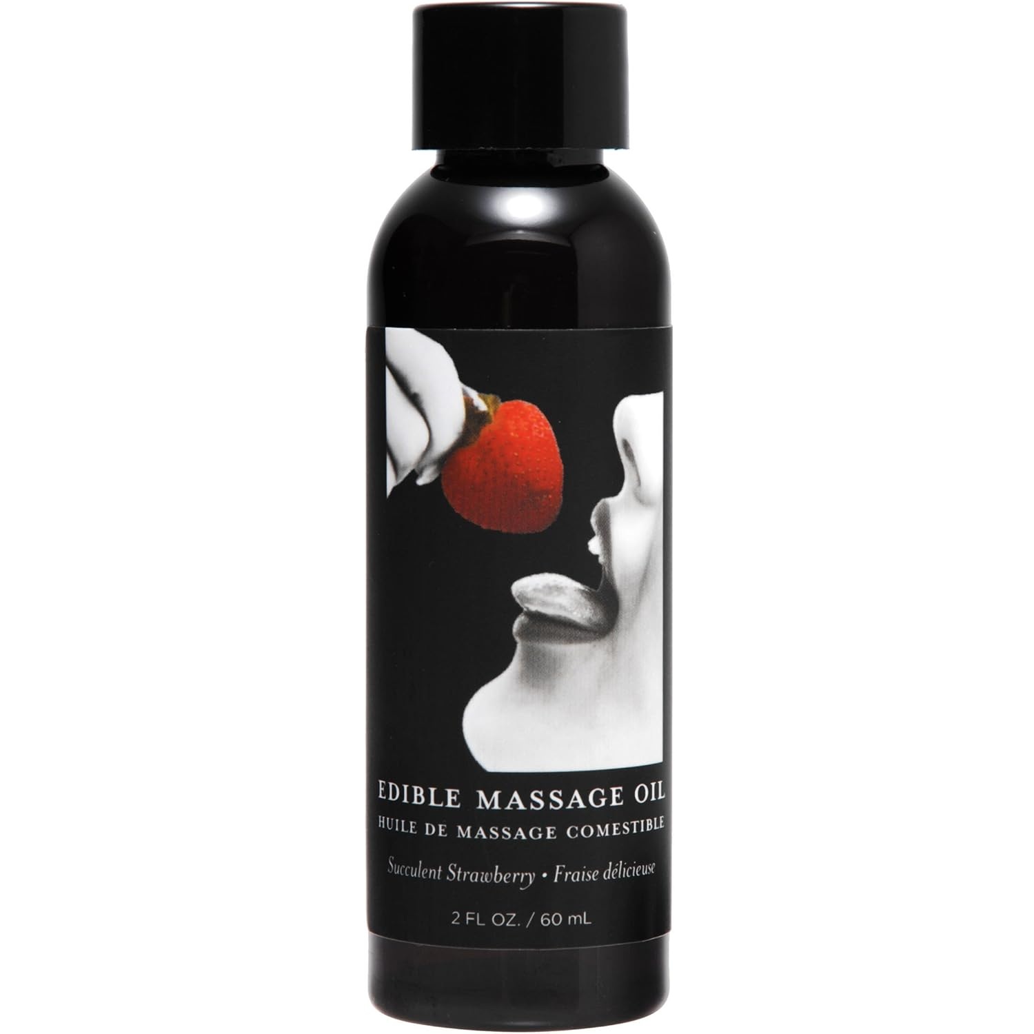 Ulei masaj comestibil Earthly Body Capsuni 60ml flacon hemp seed oil formula naturala vegan