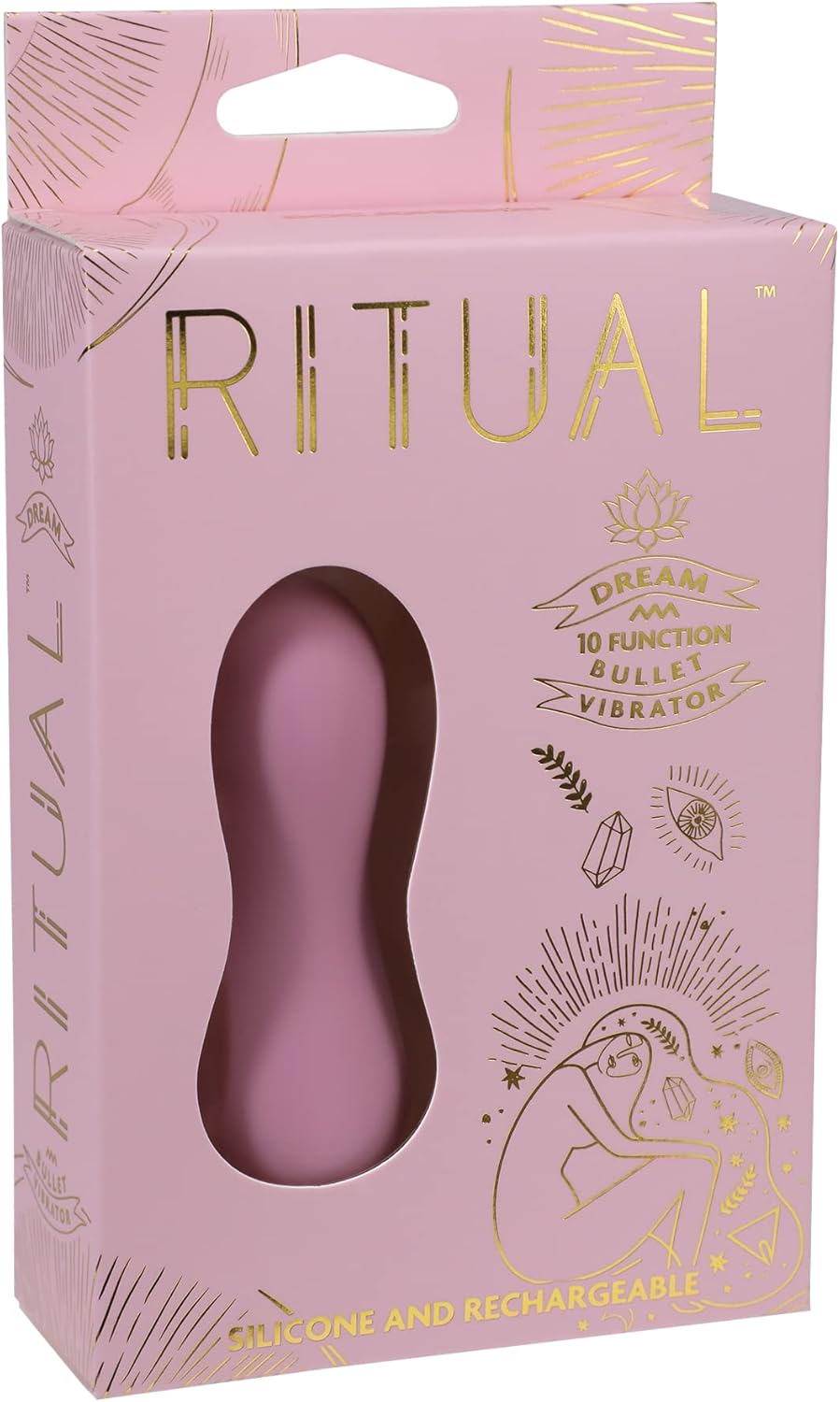 Mini vibrator Doc Johnson Ritual Dream Bullet roz, cutia originala