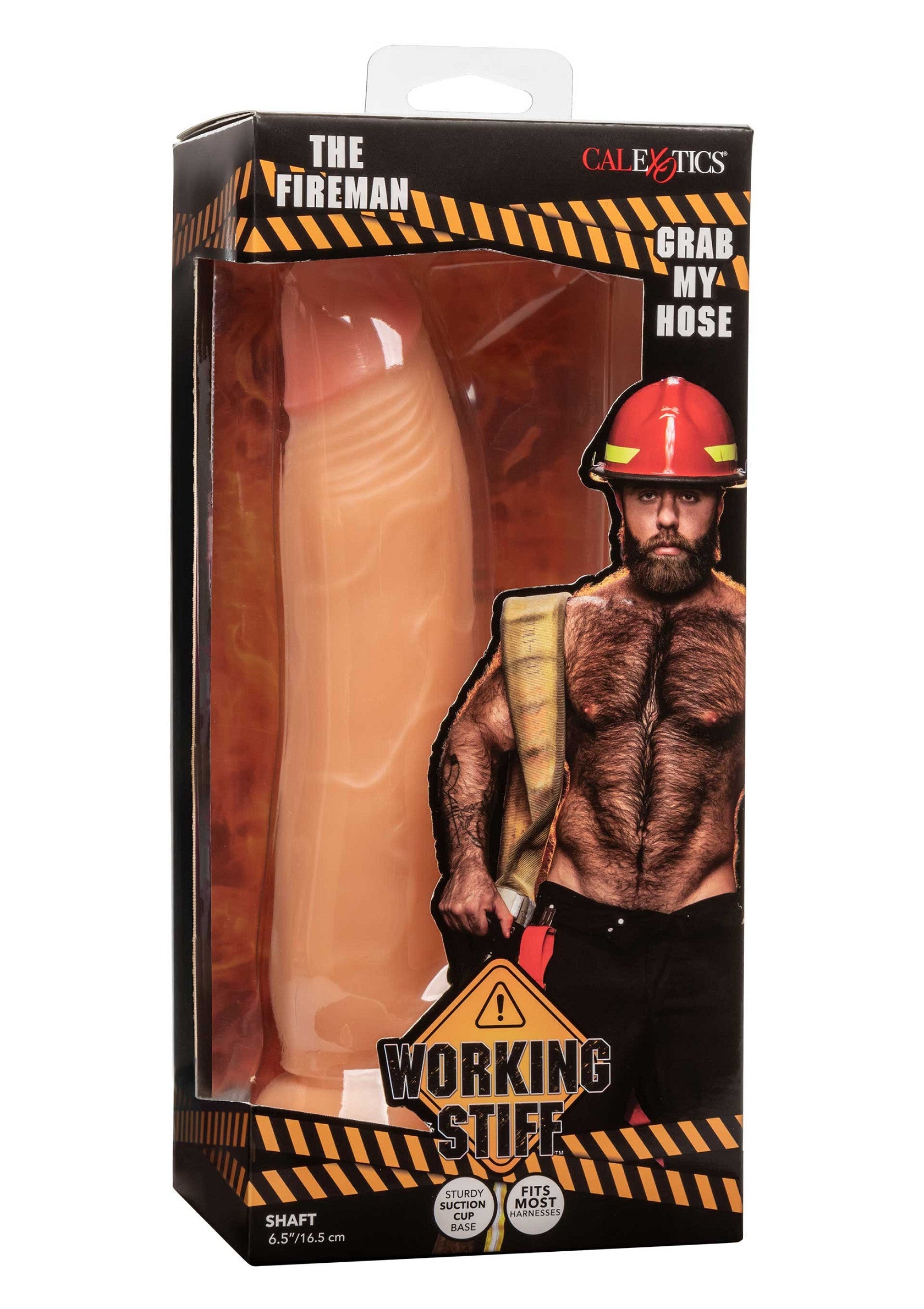 Dildo Working Stiff Fireman 21cm natural flexibil pozitionare multidirectionala baza ventuza