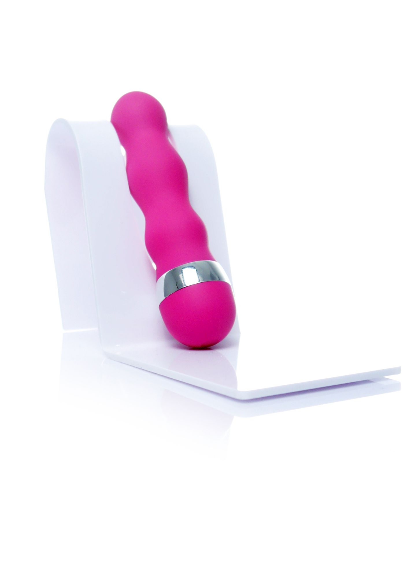 Cutia originala Lady Finger, cu vibratorul roz vizibil prin fereastra transparenta