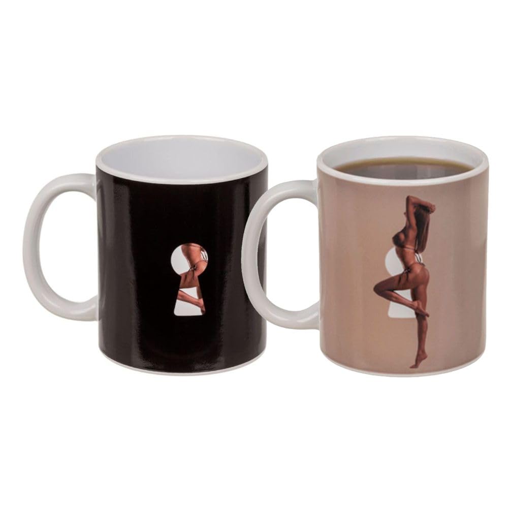 Cana termosensibila Stripper Girl, neagra, cu gaura de cheie