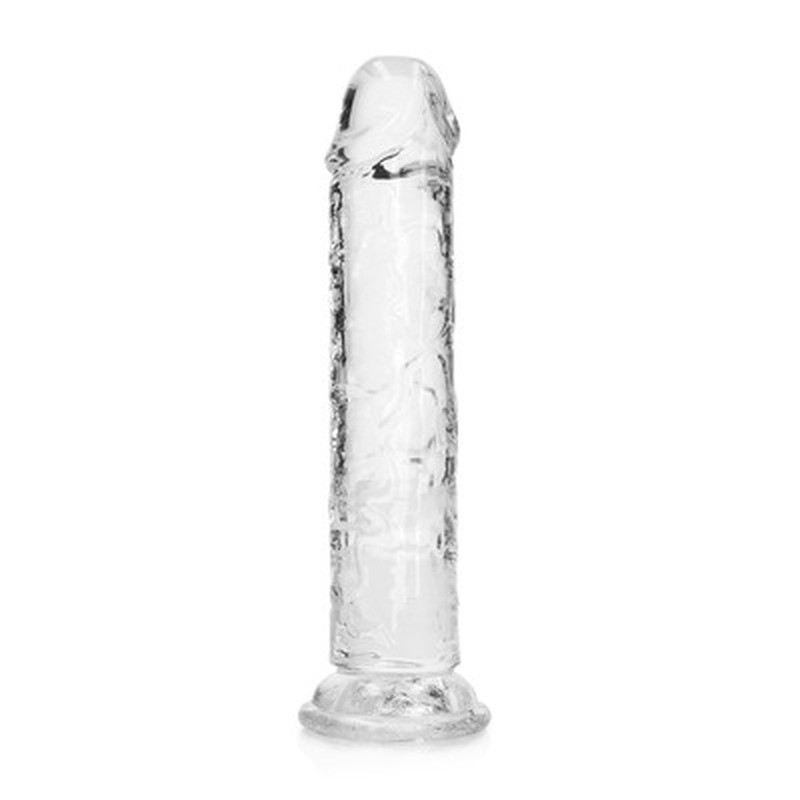 Dildo Realistic Suction Cup REALROCK, transparent, vedere de ansamblu