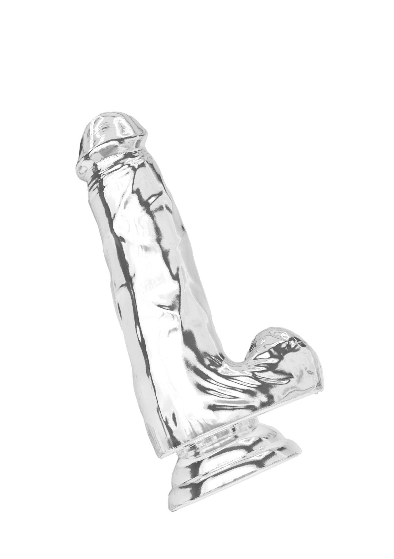 ToyJoy Clear Dildo - ventuza TPE transparent