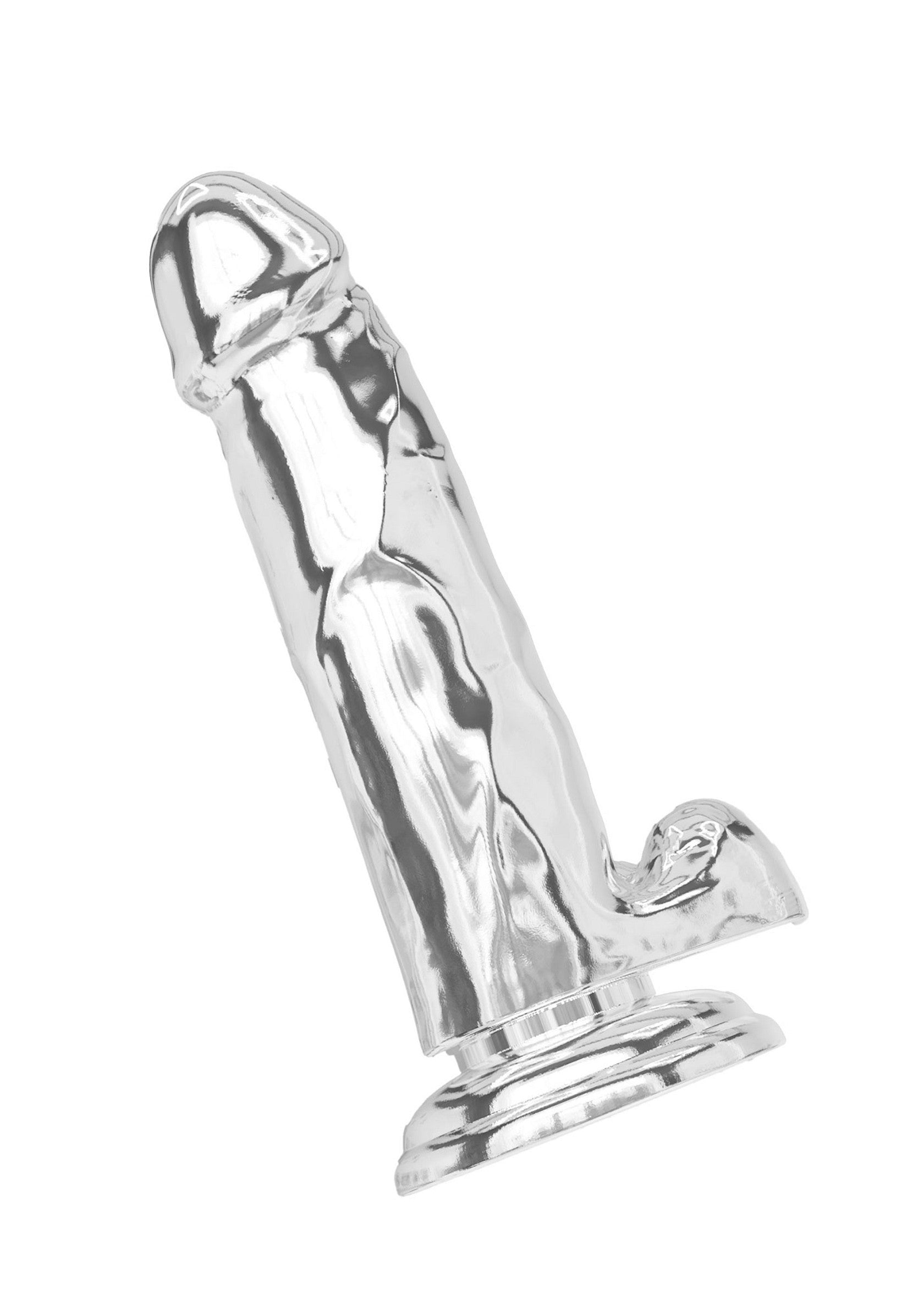 ToyJoy Clear Dildo TPE 18 cm Transparent - detalii material