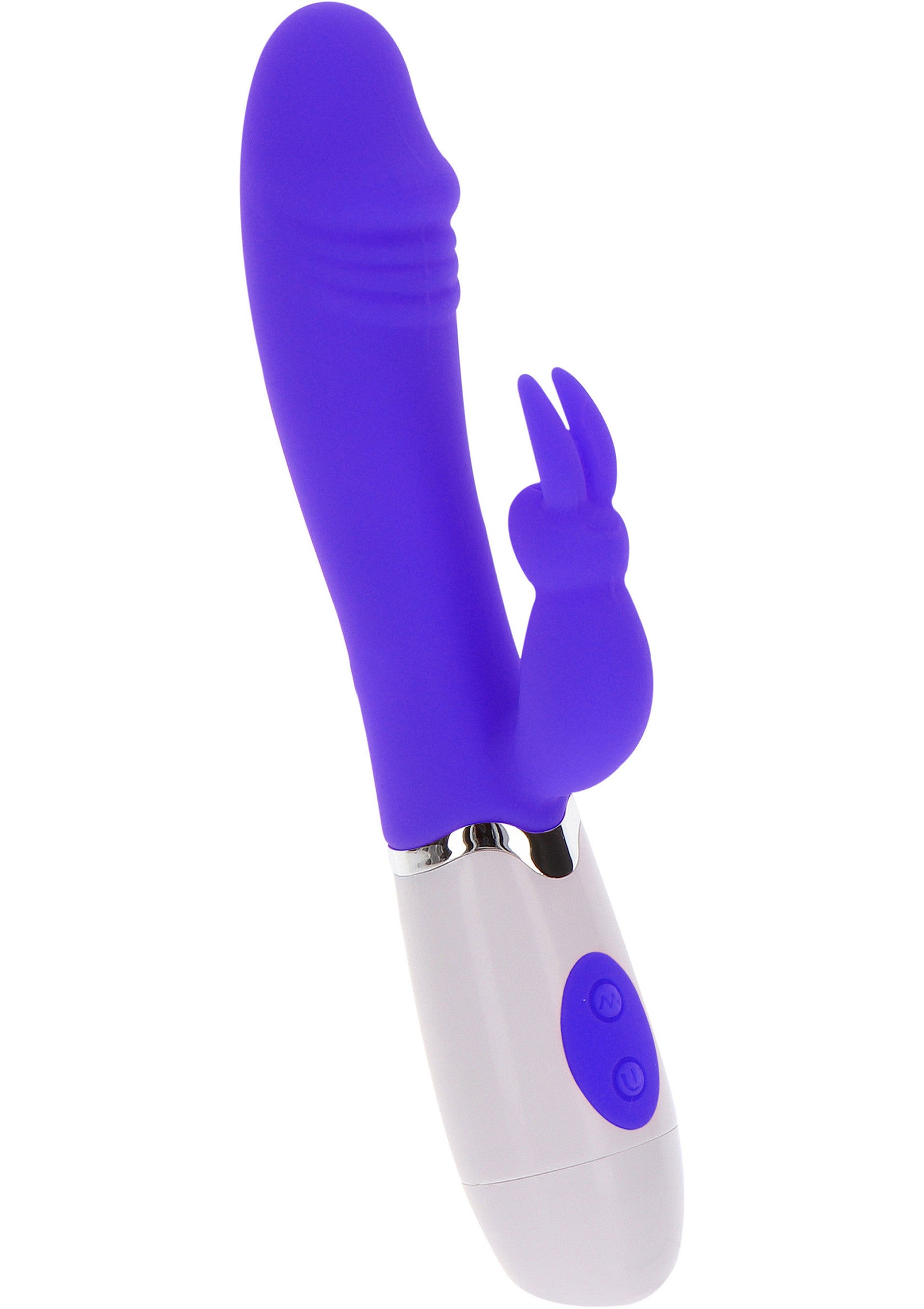 Vibrator Rabbit ToyJoy Funky Rabbit Mov - vibrator dubla stimulare violet