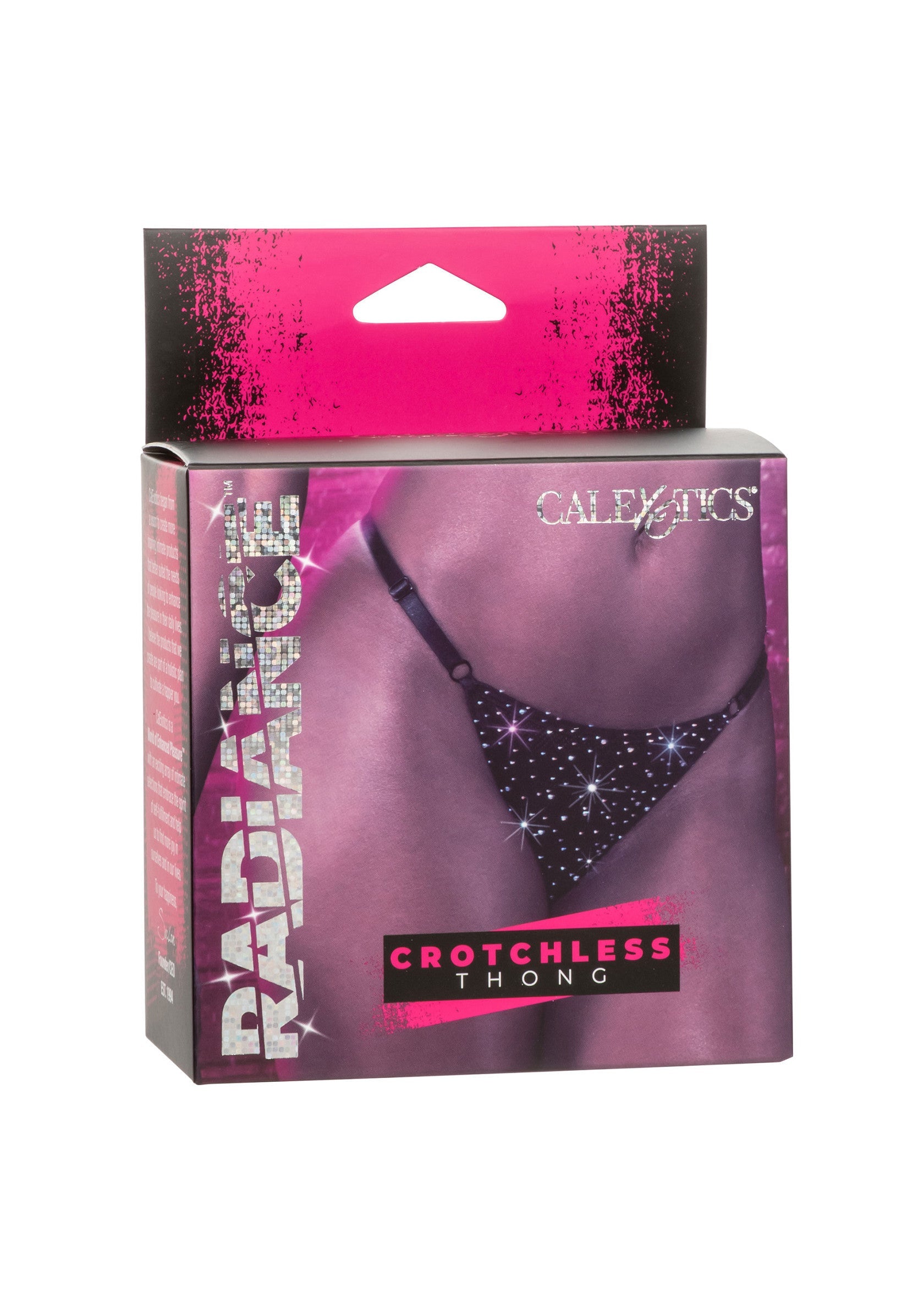 CalExotics Crotchless Thong Negru - vedere spate