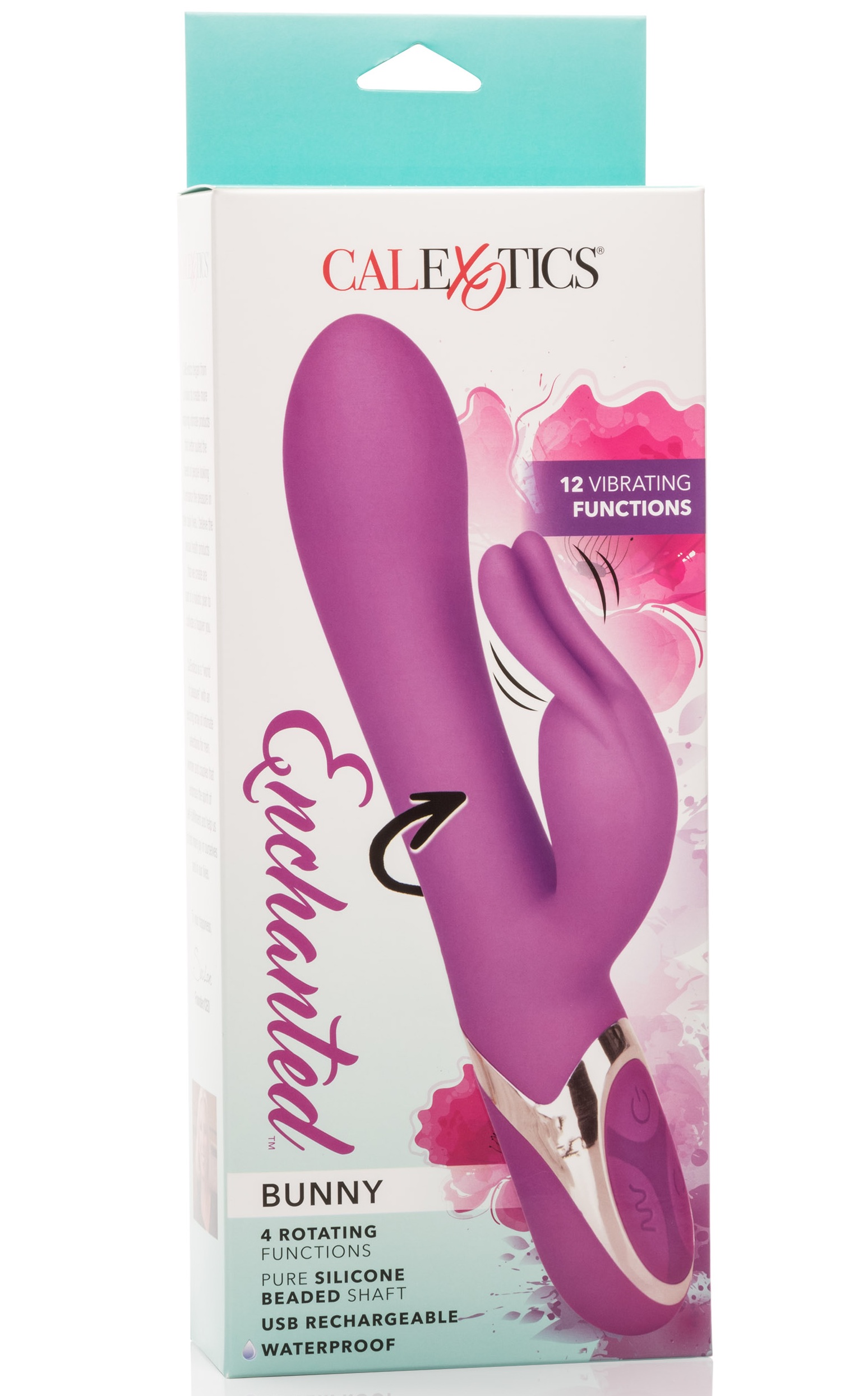 Vibrator Iepuras Enchanted Bunny CalExotics - unghi lateral, design ergonomic