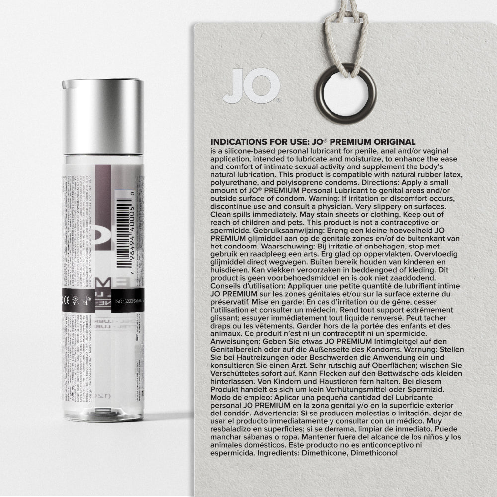 JO Premium Original ingrediente Dimethicone Dimethiconol fara conservanti fara propylene glycol eticheta produs