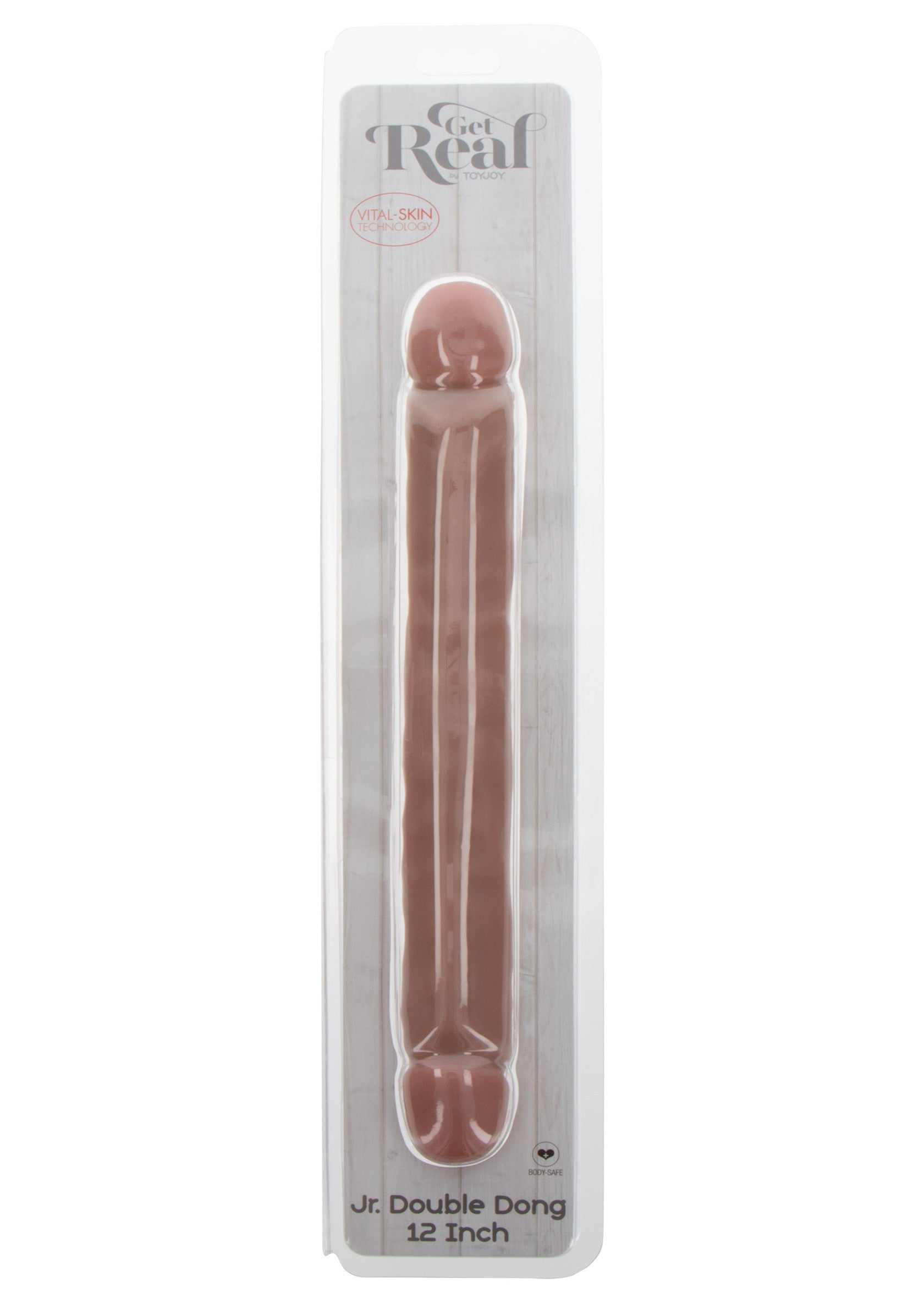 Double Dong ToyJoy Get Real Natural 32 cm - demonstratie flexibilitate material PVC