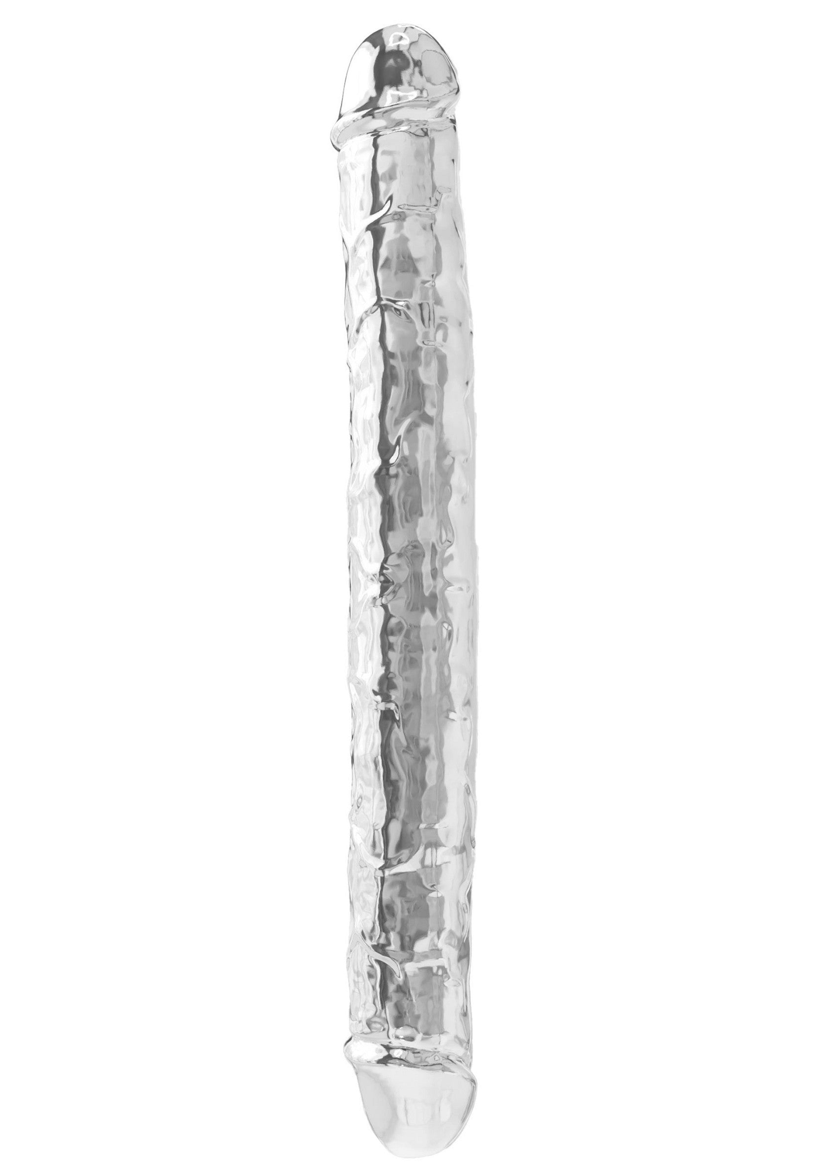 Dildo Dublu ToyJoy Clear Double Dong Transparent