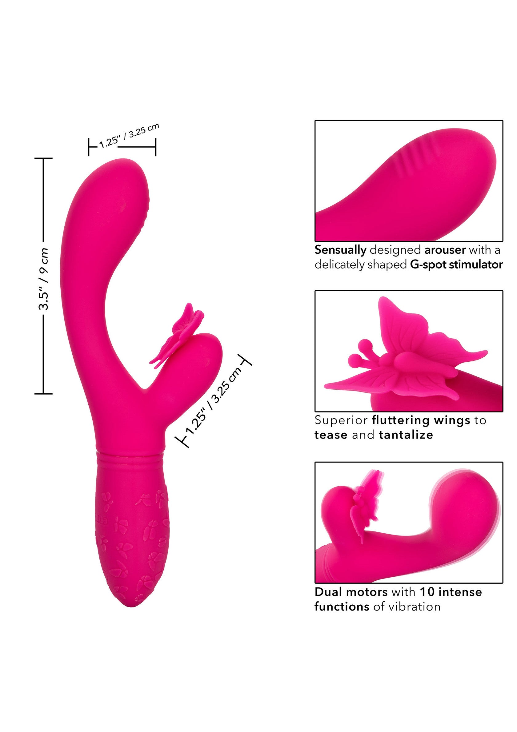CalExotics Butterfly Kiss Flutter Roz - design