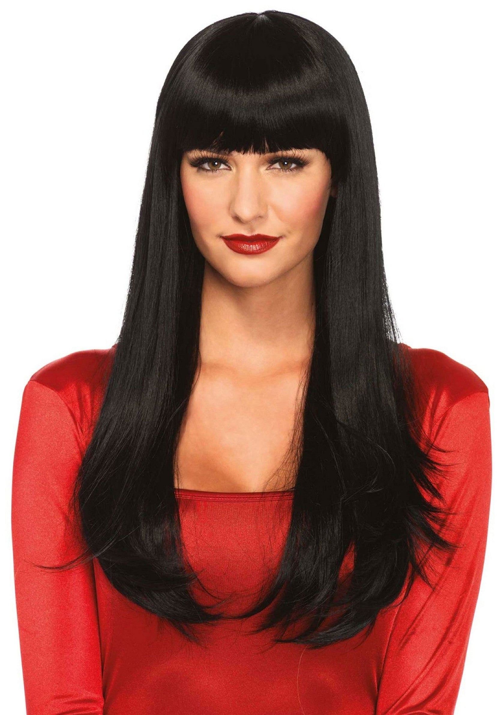 Peruca Leg Avenue Bangin Long Straight Wig Negru