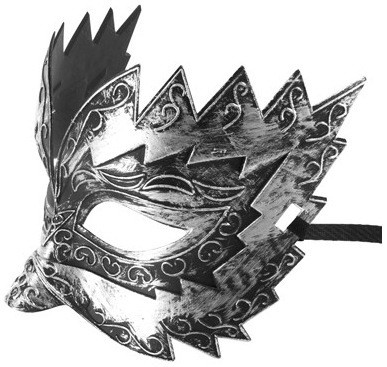 MASKARADE silver mask - detail image