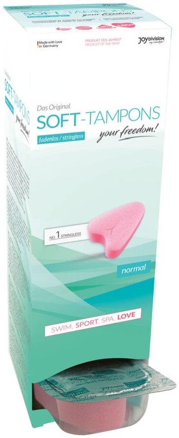 Soft Tampons Normal JoyDivision - detaliu burete hipoalergenic