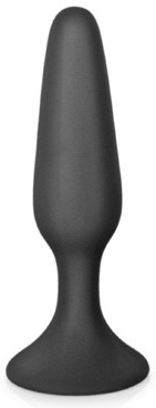 Plug anal GLAMY negru silicon medical ventusa baza