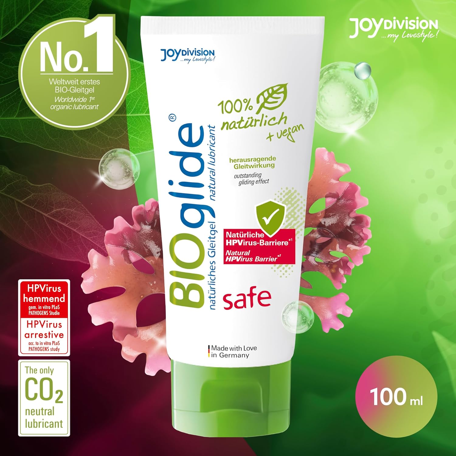 BIOglide Safe carrageenan extract alge rosii marine ingredient activ natural lubrifiant JoyDivision