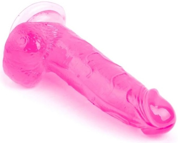 Cutie Crystal Jellies 20 cm, ventuza puternica, fara ftalati, fara latex
