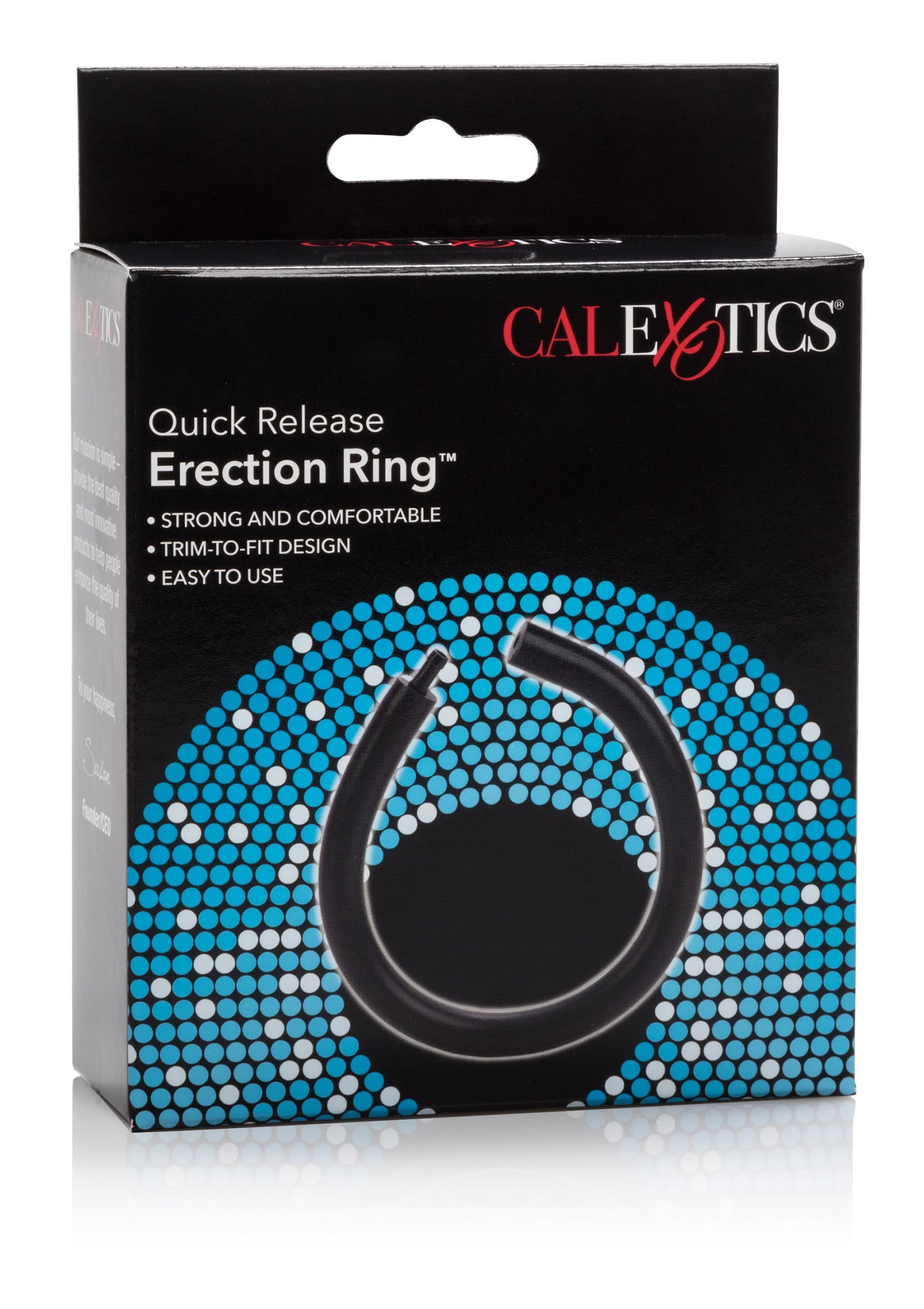 Quick Release Ring California Exotics - vedere completa negru