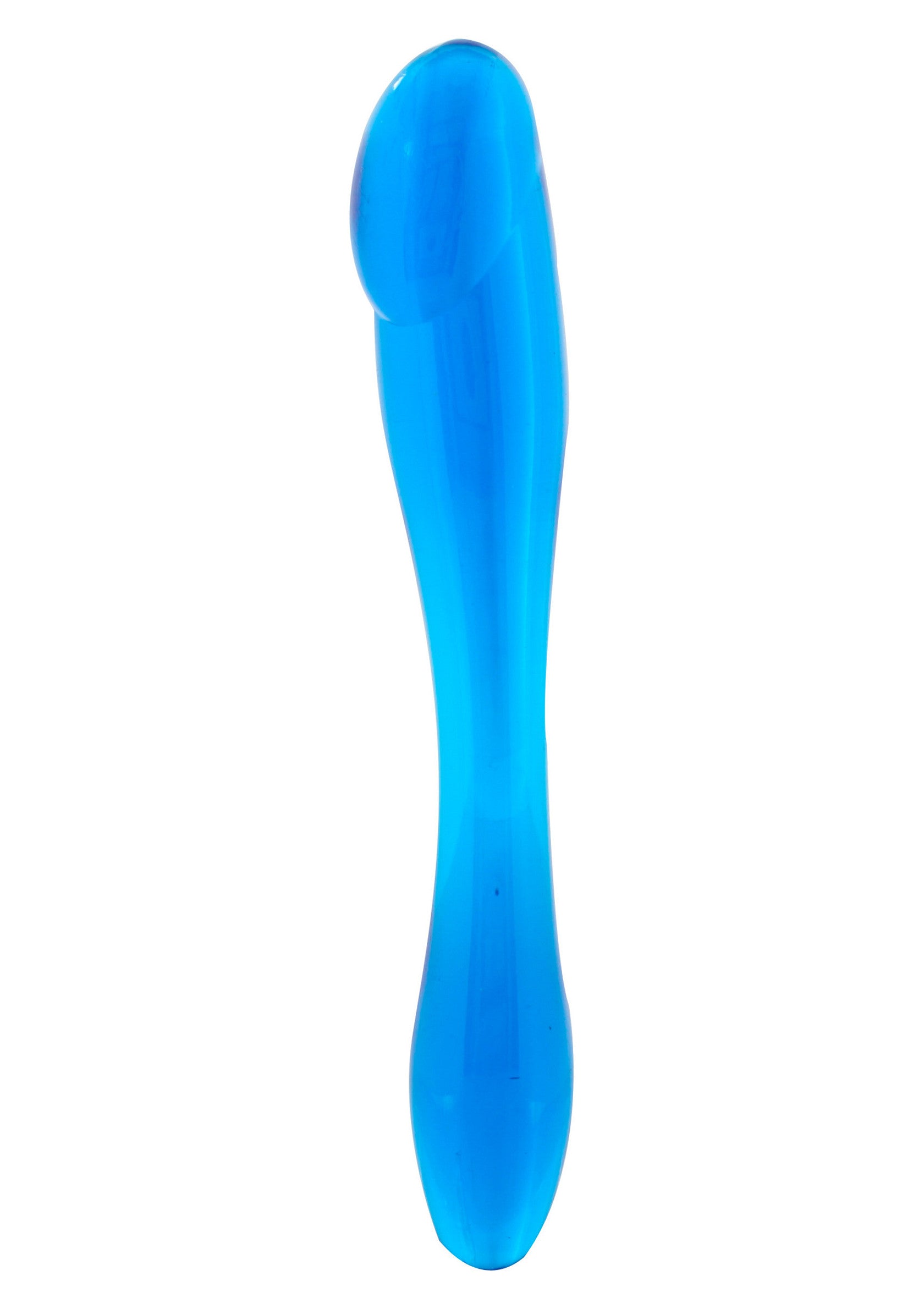 Dildo dublu Seven Creations Galaxia Albastru - jelly moale 18 cm stimulare dubla