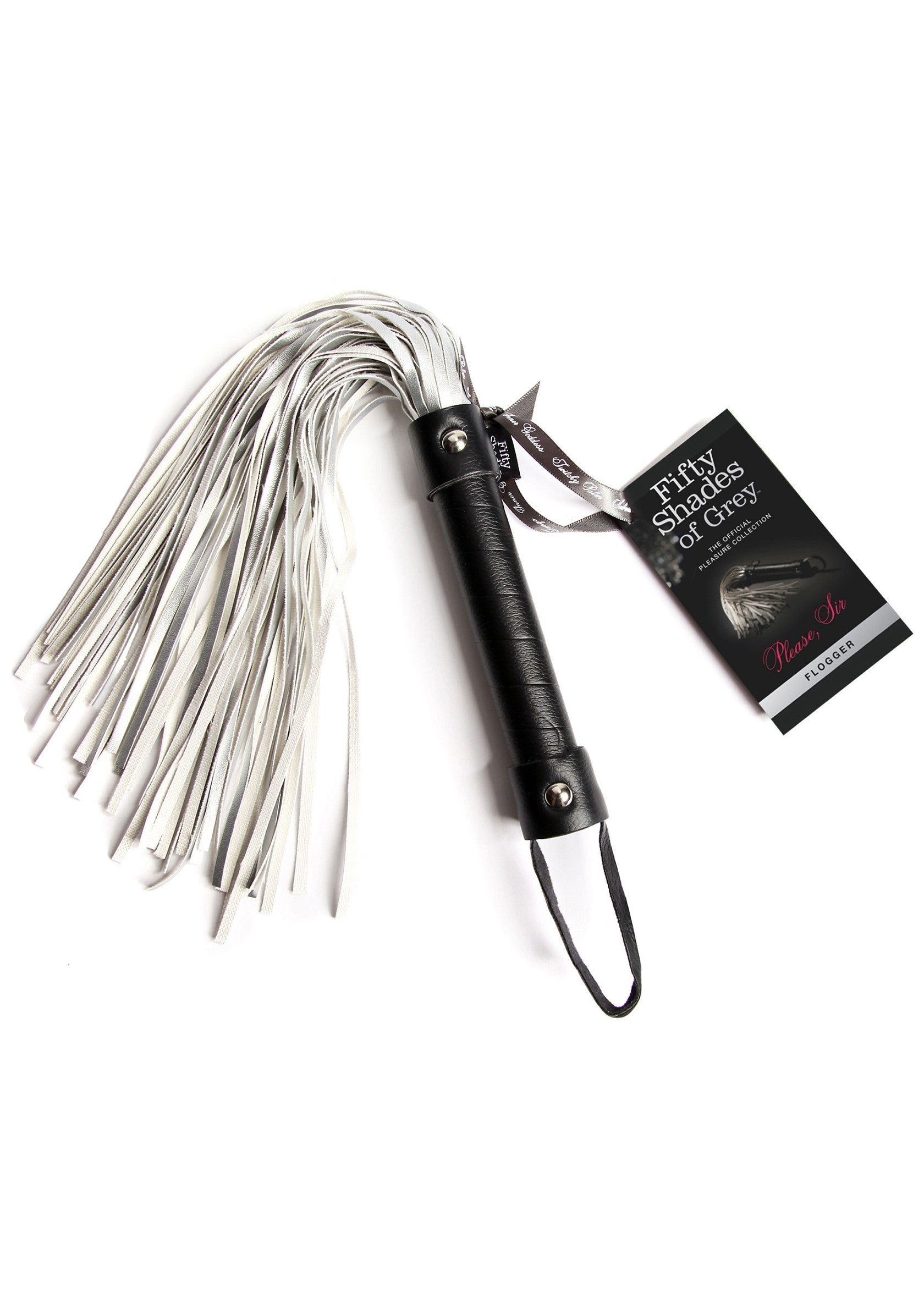 Flogger Fifty Shades of Grey argintiu - vedere completa