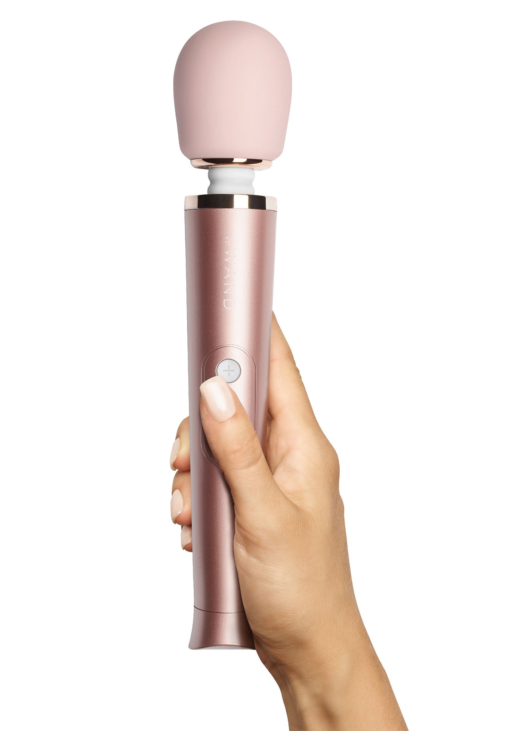 Aparat Masaj Erotic Le Wand Petite Roz Auriu - 10 moduri vibratie USB