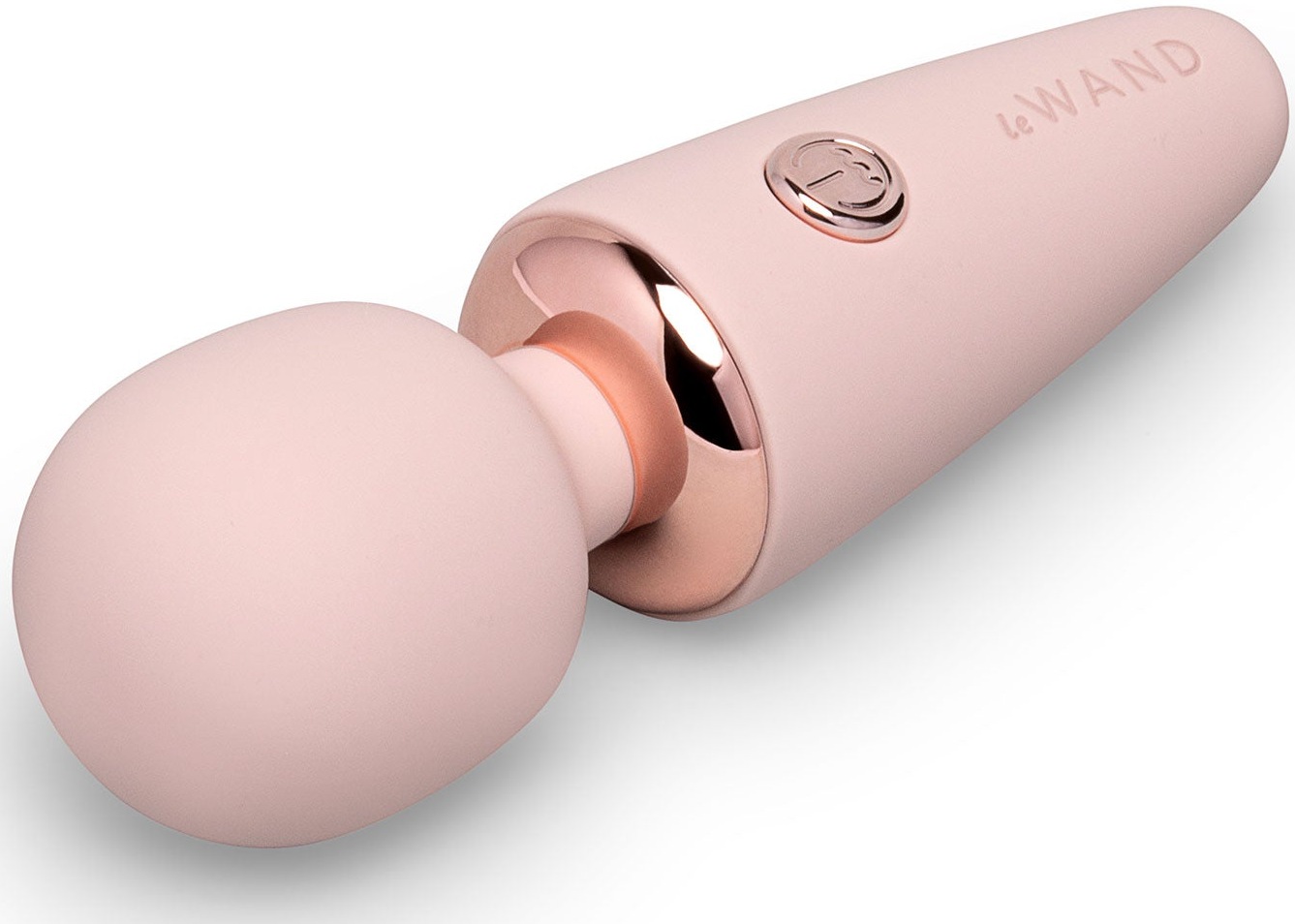 Le Wand Mini Rose Gold specificatii tehnice 10x3cm silicon ABS IPX5 90 minute autonomie USB-C
