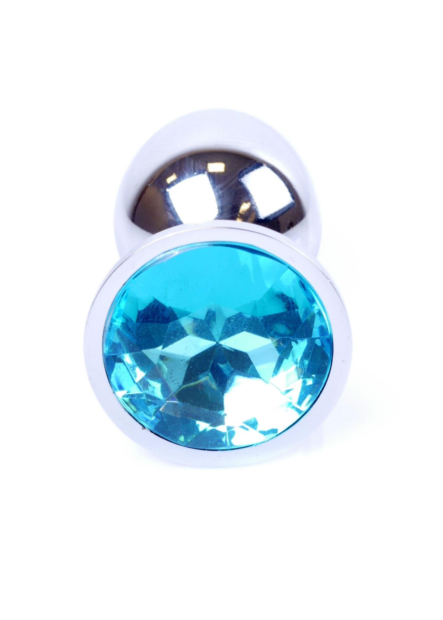 Plug Metalic Jewellery Silver  Light Blue - imagine 1