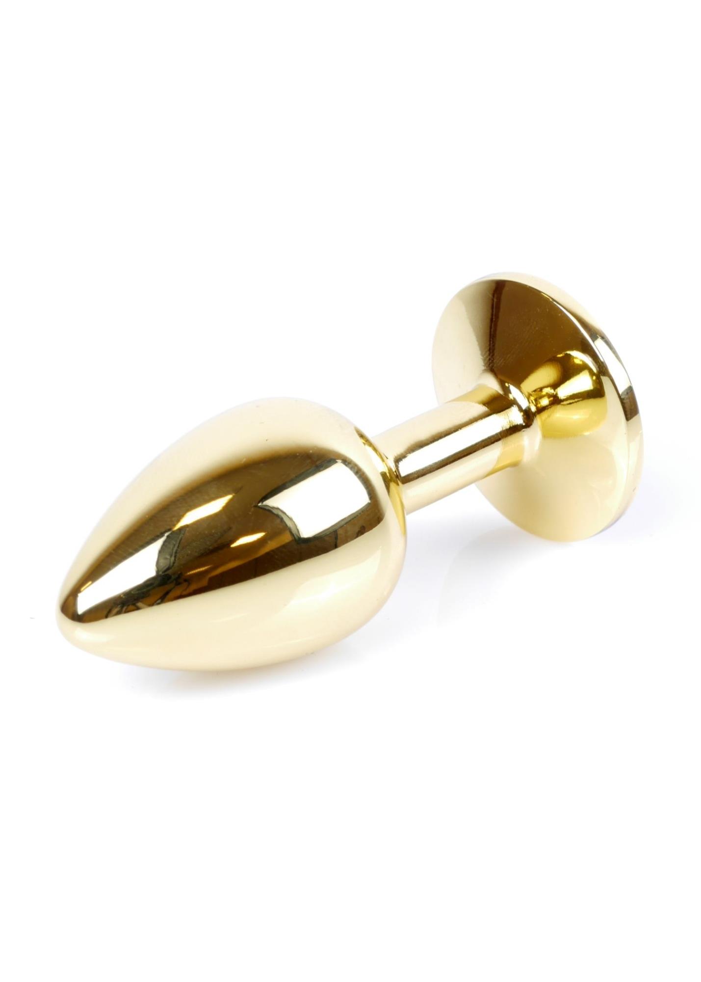 Plug Metalic Jewellery Gold Dark Blue - imagine 2