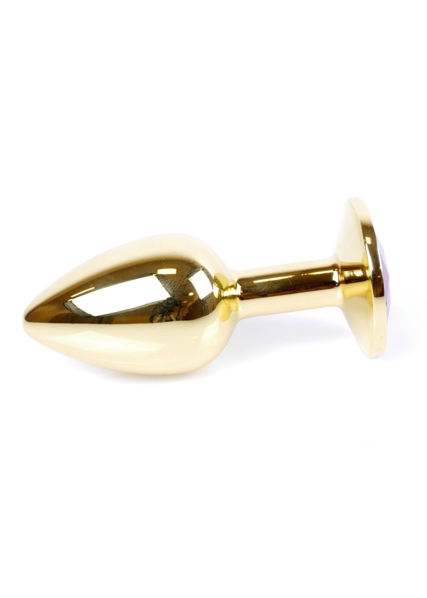 Plug Metalic Jewellery Gold Dark Blue - imagine 3