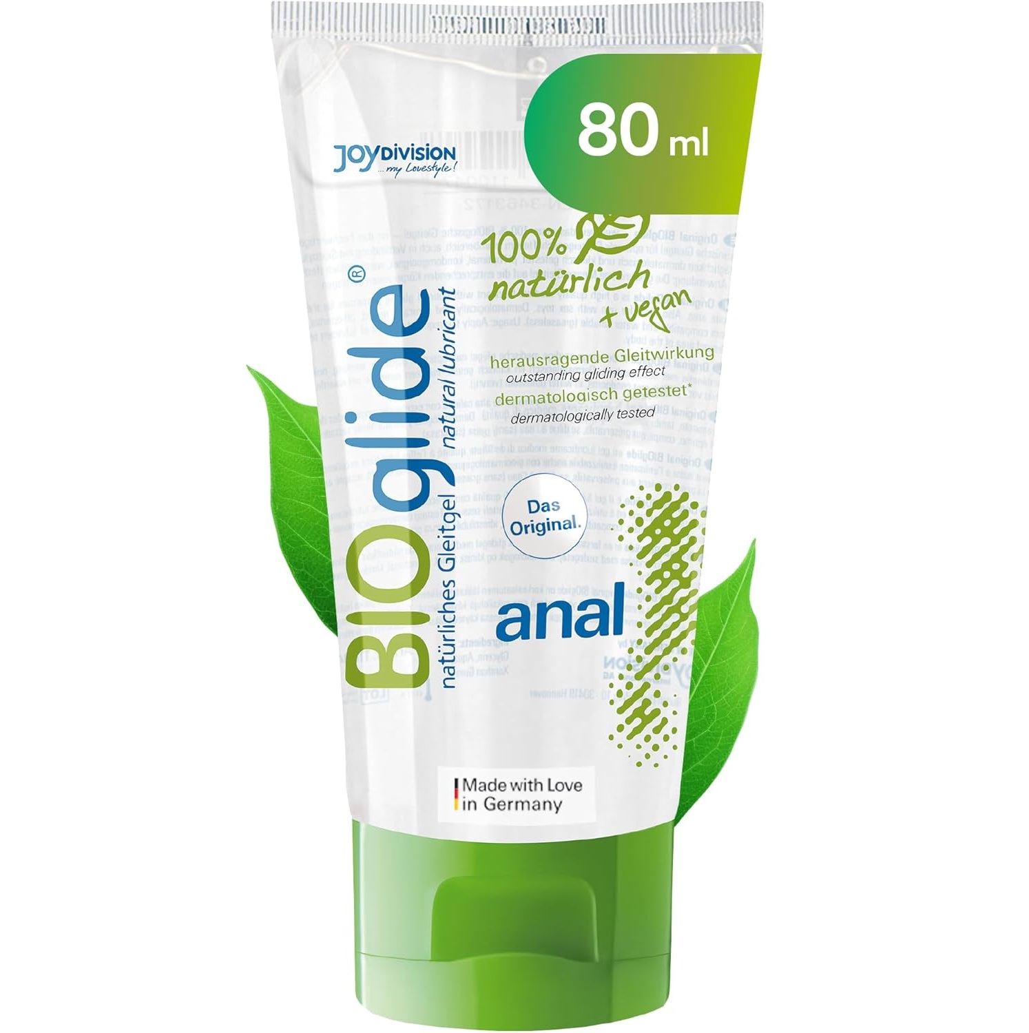 BIOglide Anal JoyDivision CO2-neutru BDiH 25 ani calitate pH echilibrat compatibil prezervative latex jucarii sexuale