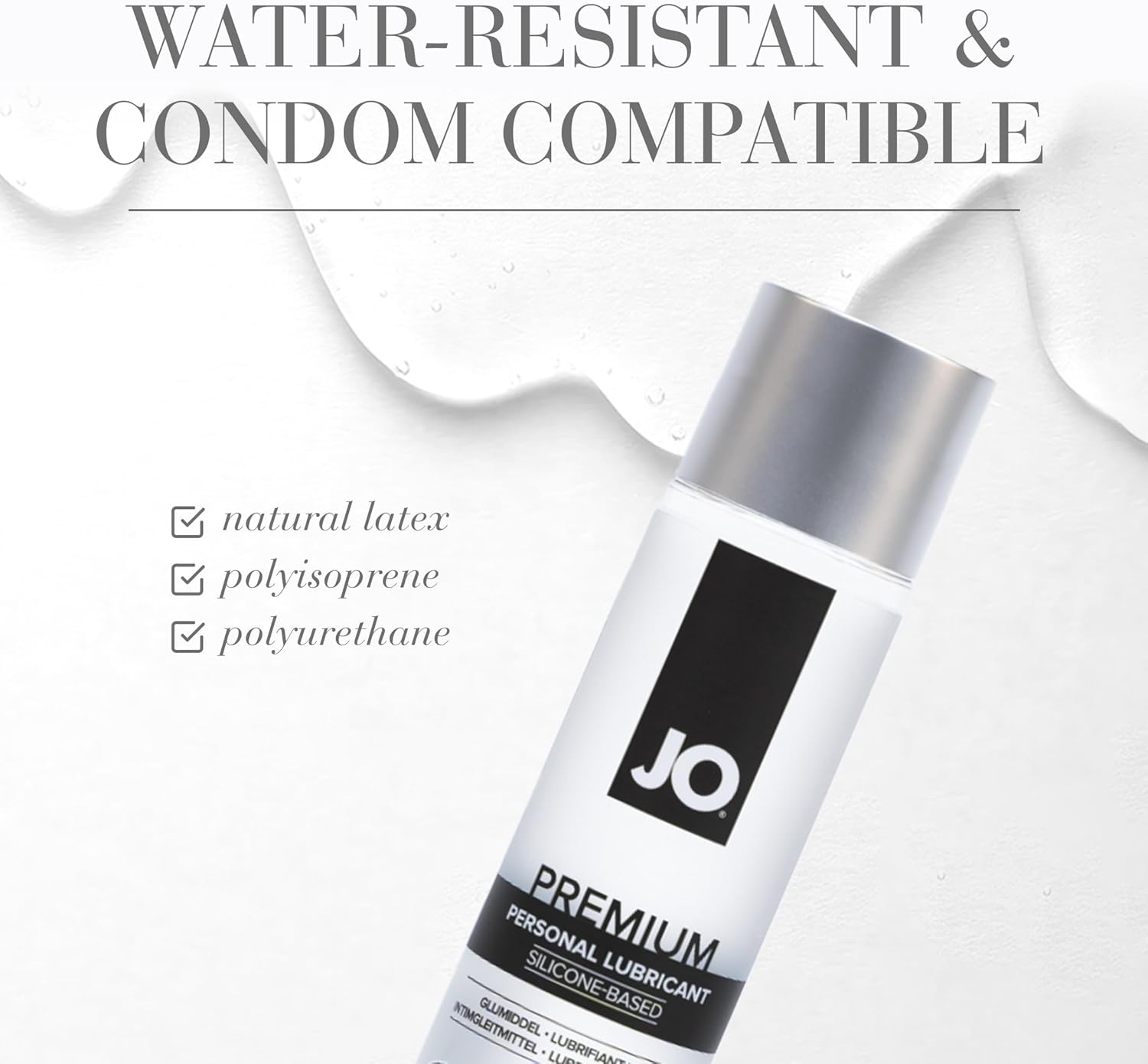 JO Premium Original rezistent apa dus baie jacuzzi formula siliconica nu se dilueaza nu necesita reaplica