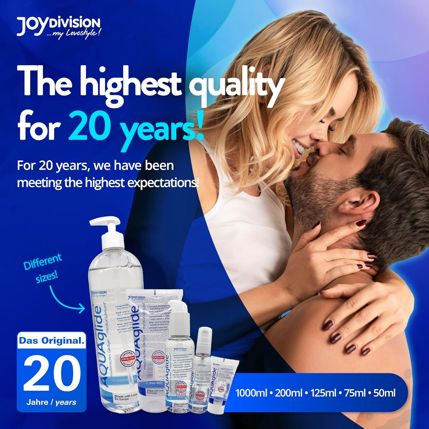 Lubrifiant intim AQUAglide Original 50ml JoyDivision sex vaginal anal oral food grade compatibil prezervative latex