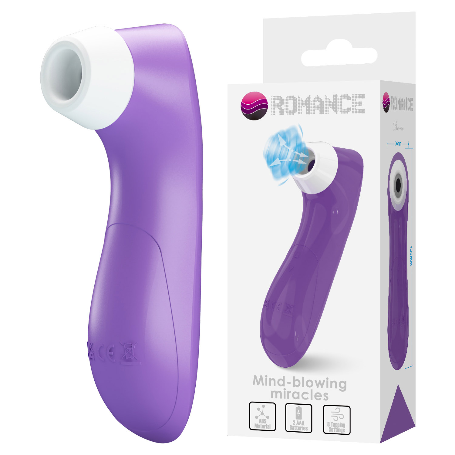 stimulator suctiune clitoris PRETTY LOVE Romance Sucking Pleasure Breeze purple vedere principala
